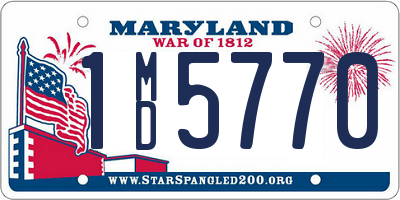 MD license plate 1MD5770