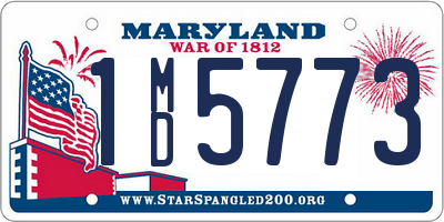 MD license plate 1MD5773