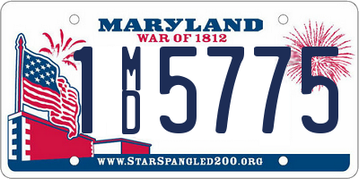 MD license plate 1MD5775