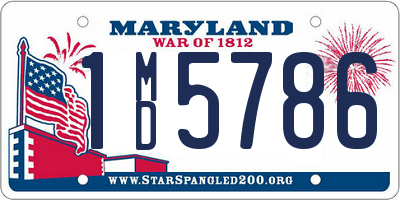 MD license plate 1MD5786