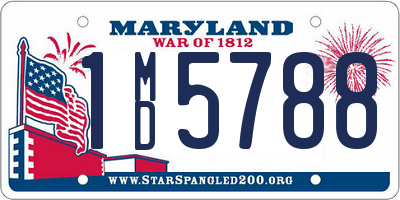 MD license plate 1MD5788