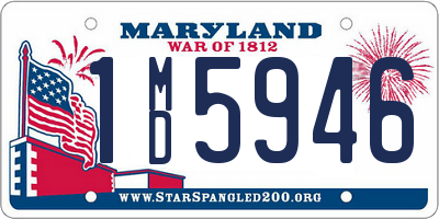 MD license plate 1MD5946