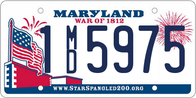 MD license plate 1MD5975