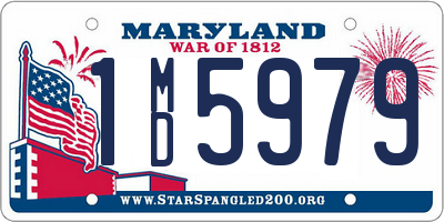 MD license plate 1MD5979