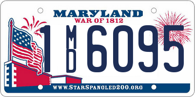 MD license plate 1MD6095