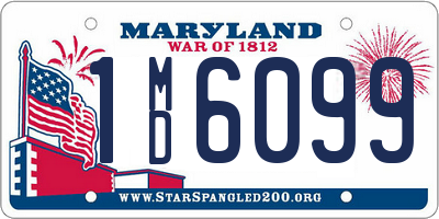 MD license plate 1MD6099