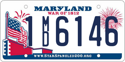 MD license plate 1MD6146