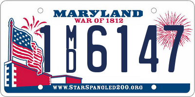 MD license plate 1MD6147