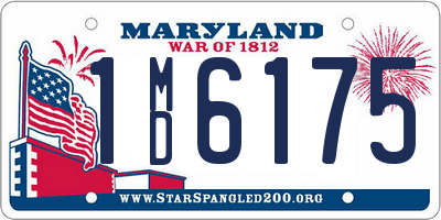 MD license plate 1MD6175