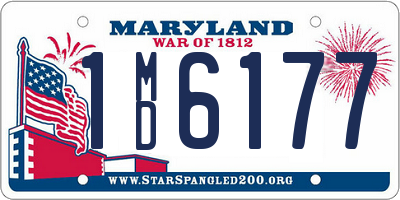 MD license plate 1MD6177