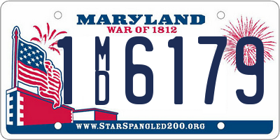 MD license plate 1MD6179