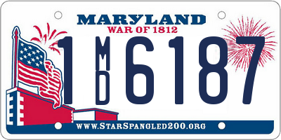 MD license plate 1MD6187