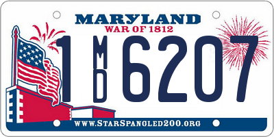 MD license plate 1MD6207