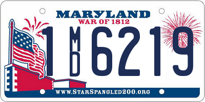 MD license plate 1MD6219