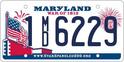 MD license plate 1MD6229