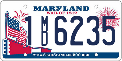 MD license plate 1MD6235