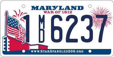 MD license plate 1MD6237