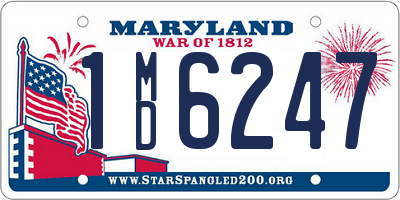 MD license plate 1MD6247