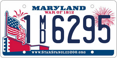 MD license plate 1MD6295