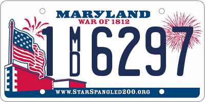 MD license plate 1MD6297