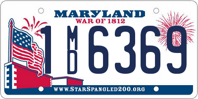 MD license plate 1MD6369