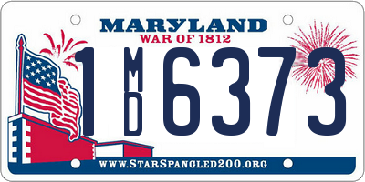 MD license plate 1MD6373