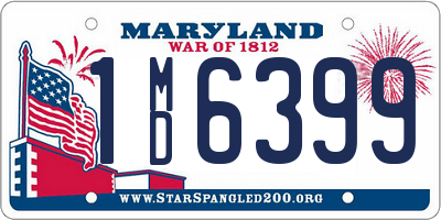 MD license plate 1MD6399