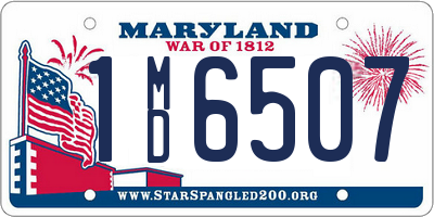 MD license plate 1MD6507