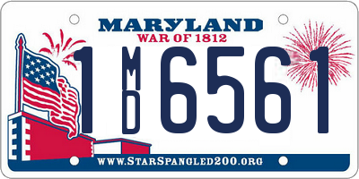 MD license plate 1MD6561