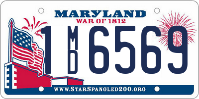 MD license plate 1MD6569