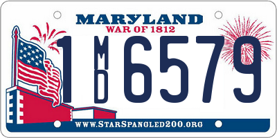 MD license plate 1MD6579