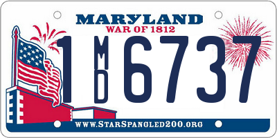 MD license plate 1MD6737