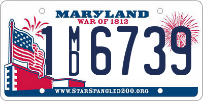 MD license plate 1MD6739