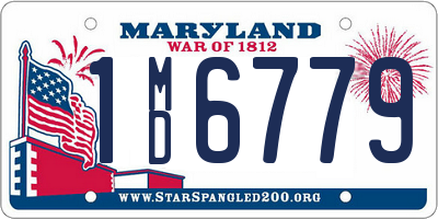 MD license plate 1MD6779