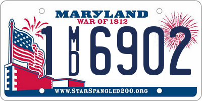 MD license plate 1MD6902