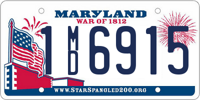 MD license plate 1MD6915