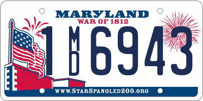 MD license plate 1MD6943