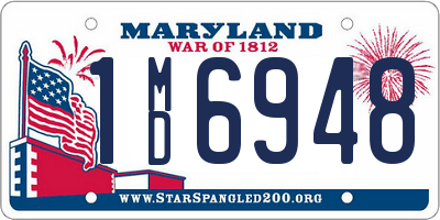 MD license plate 1MD6948