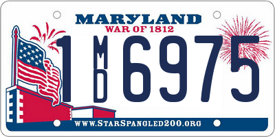 MD license plate 1MD6975