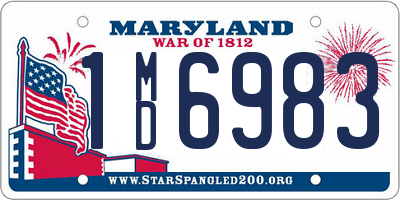 MD license plate 1MD6983