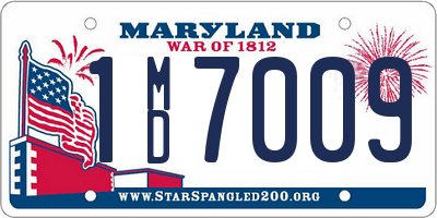 MD license plate 1MD7009