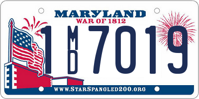 MD license plate 1MD7019