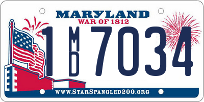 MD license plate 1MD7034