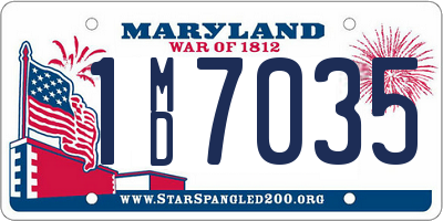 MD license plate 1MD7035