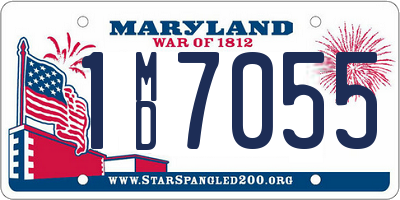 MD license plate 1MD7055