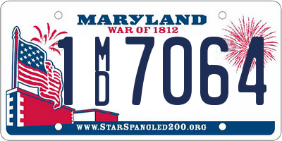 MD license plate 1MD7064