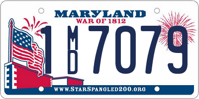 MD license plate 1MD7079