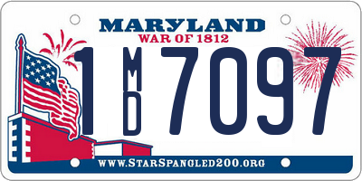 MD license plate 1MD7097