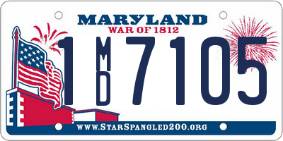 MD license plate 1MD7105