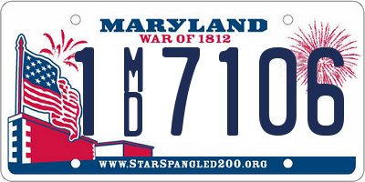 MD license plate 1MD7106